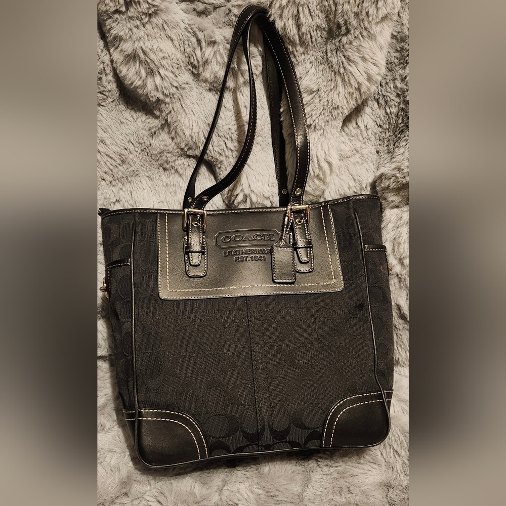 Retired Vintage Coach Legacy Signature Tote Bag